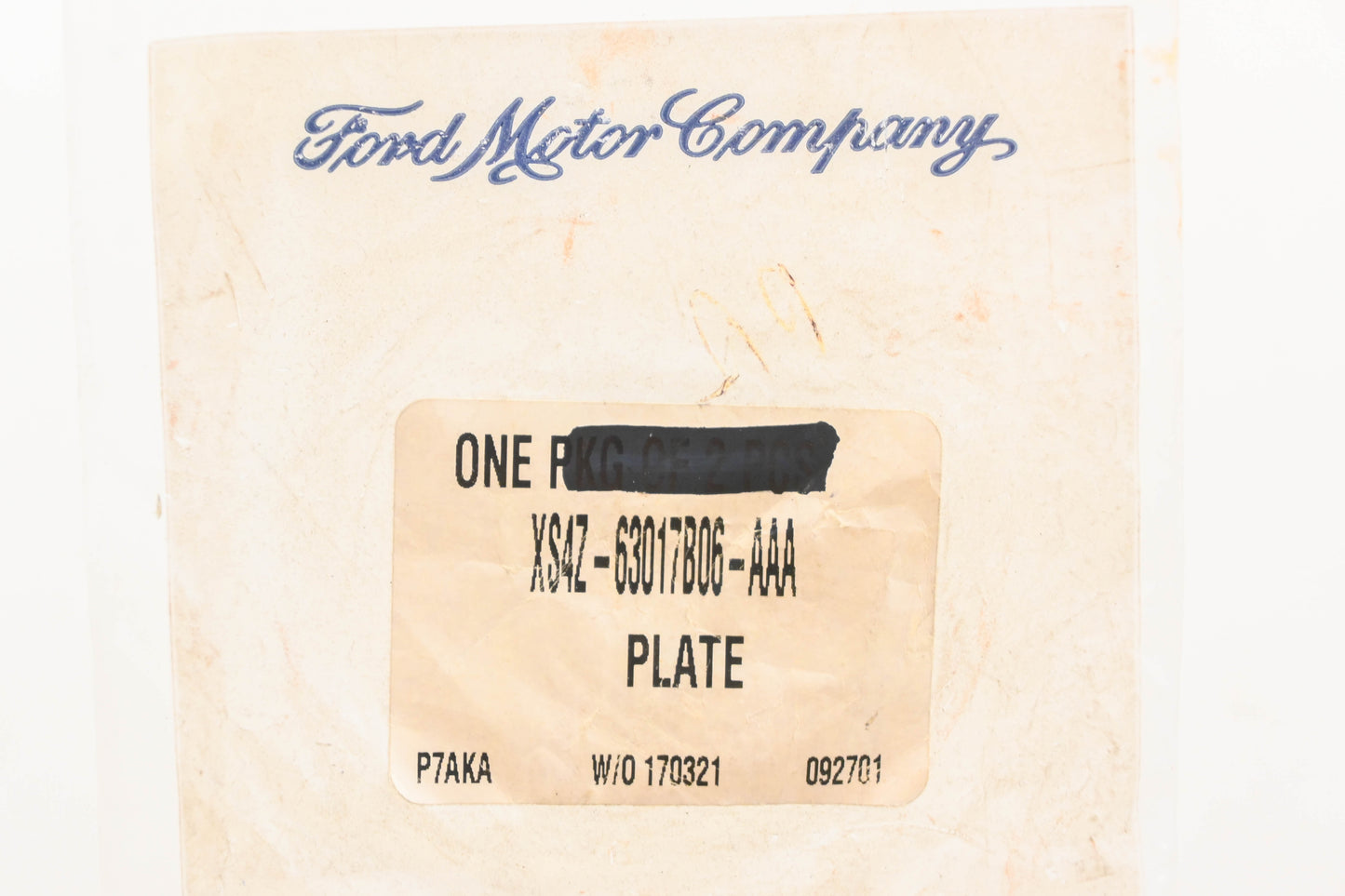New OEM Ford XS4Z-63017B06-AAA Door Plug Plate NOS