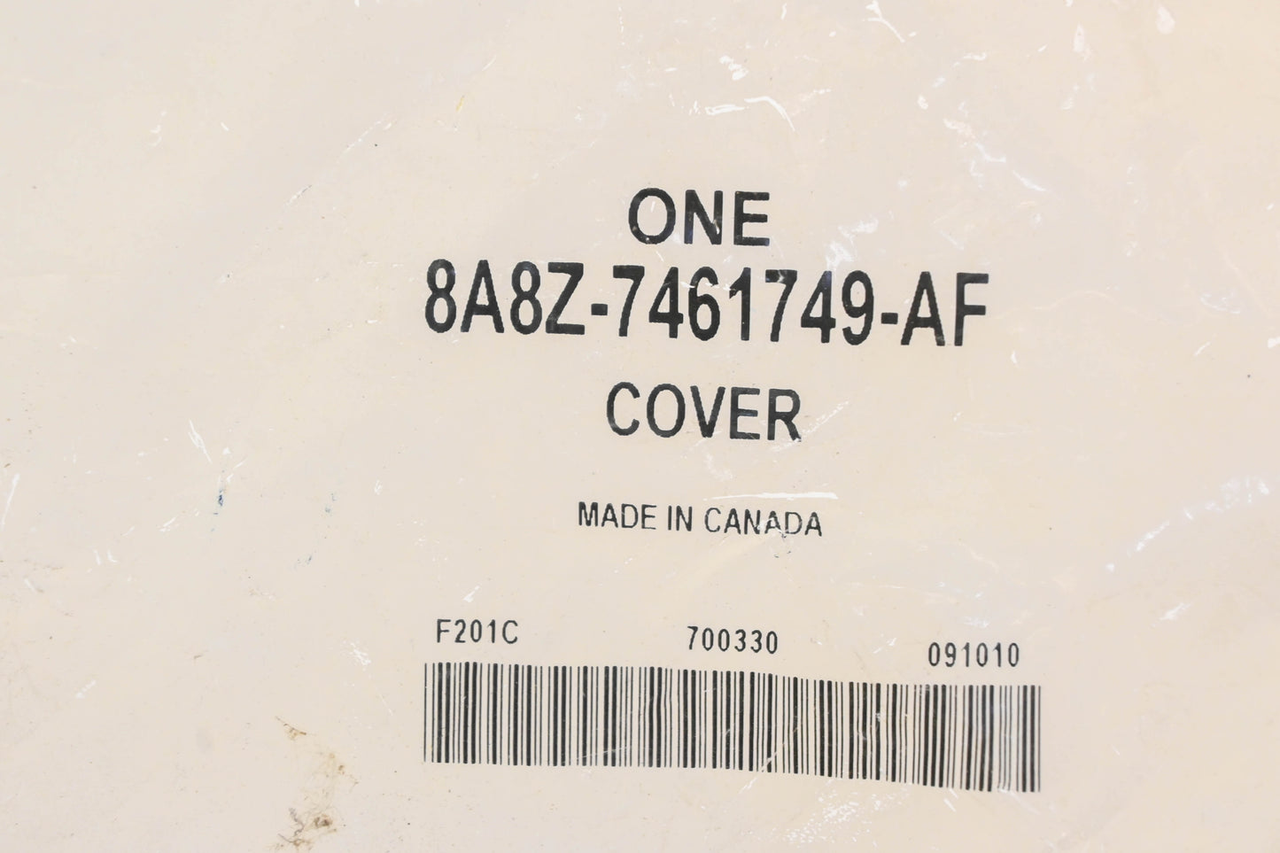 New OEM Ford 8A8Z-7461749-AF Driver Seat Right Track Cover NOS