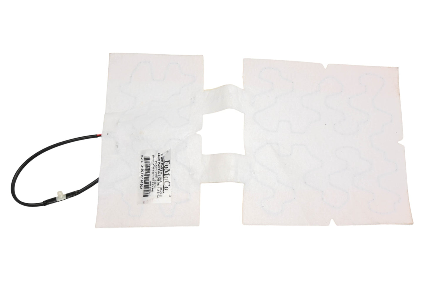 New OEM Ford 7R3Z-14D696-A Seat Back Heater Element Pad NOS
