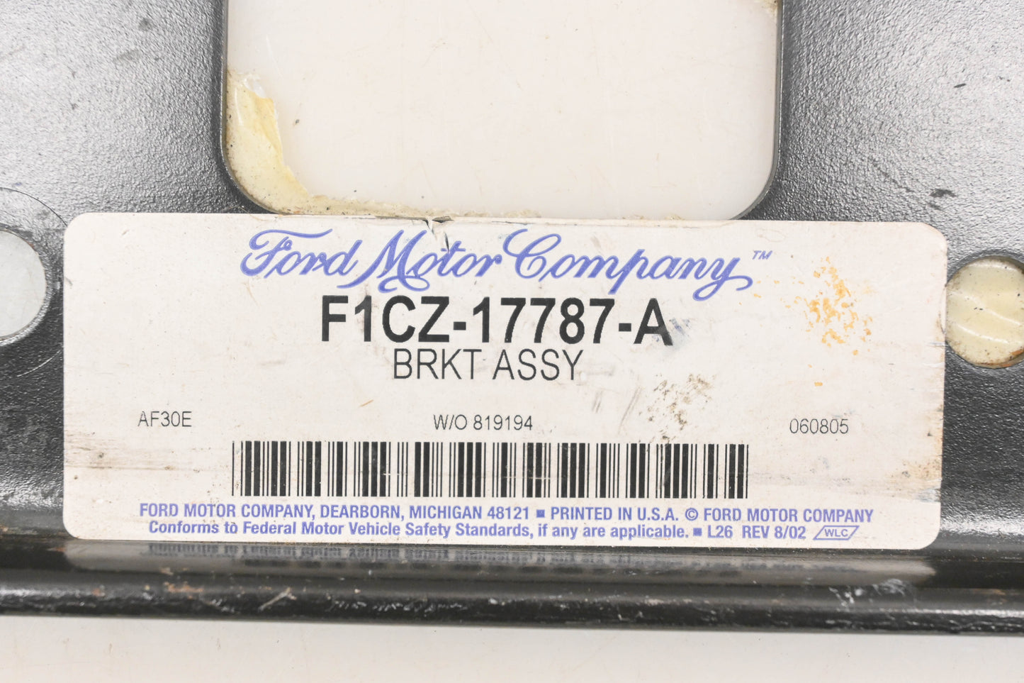 New OEM Ford F1CZ-17787-A Rear Bumper Reinforcement NOS