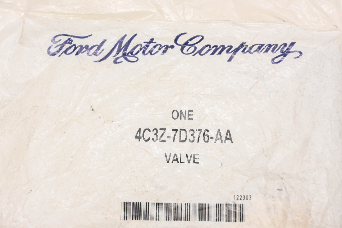 New OEM Ford 4C3Z-7D376-AA Transmission Valve NOS
