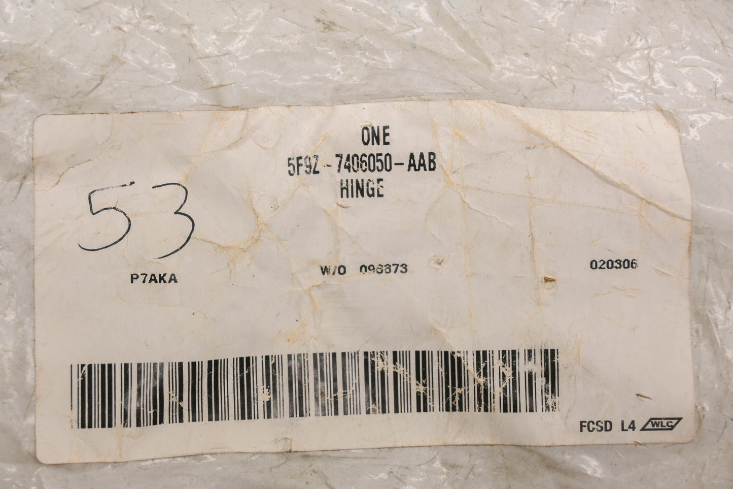 New OEM Ford 5F9Z-7406050-AAB Armrest Hinge NOS