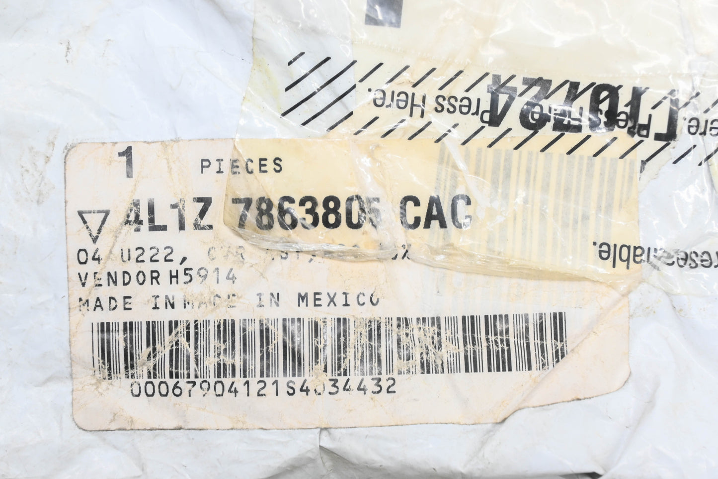 New OEM Ford 4L1Z-7863803-CAC Rear Left Seat Cushion Cover NOS