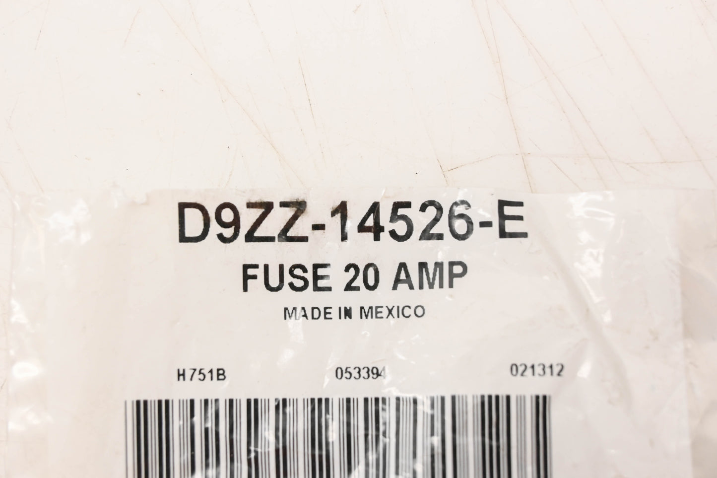 New OEM Ford D9ZZ-14526-E Yellow 20 Amp Fuse NOS
