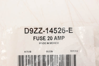 New OEM Ford D9ZZ-14526-E Yellow 20 Amp Fuse NOS