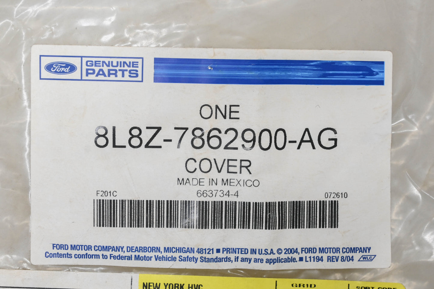 New OEM Ford 8L8Z-7862900-AG Front Right Seat Cushion Cover NOS