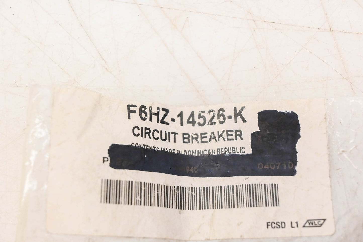 New OEM Ford F6HZ-14526-K Circuit Breaker Assembly NOS