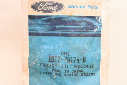 New OEM Ford E8TZ-7A174-B Oil Passage Trough NOS