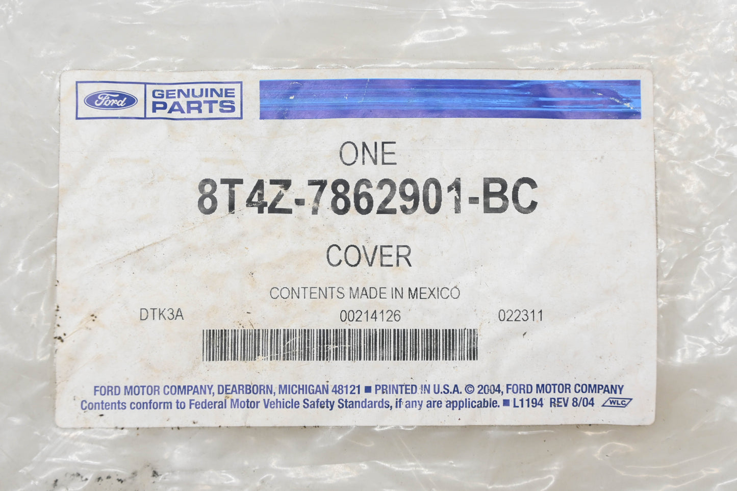 New OEM Ford 8T4Z-7862901-BC Front Left Seat Cushion Cover NOS