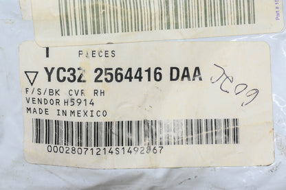 New OEM Ford YC3Z-2564416-DAA Front Right Seat Back Cover NOS