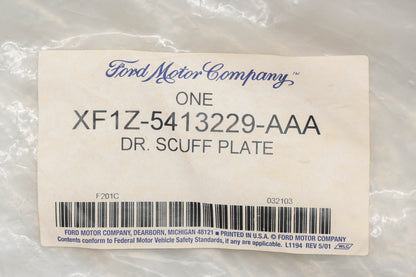 New OEM Ford XF1Z-5413229-AAA Left Door Scuff Plate Panel NOS