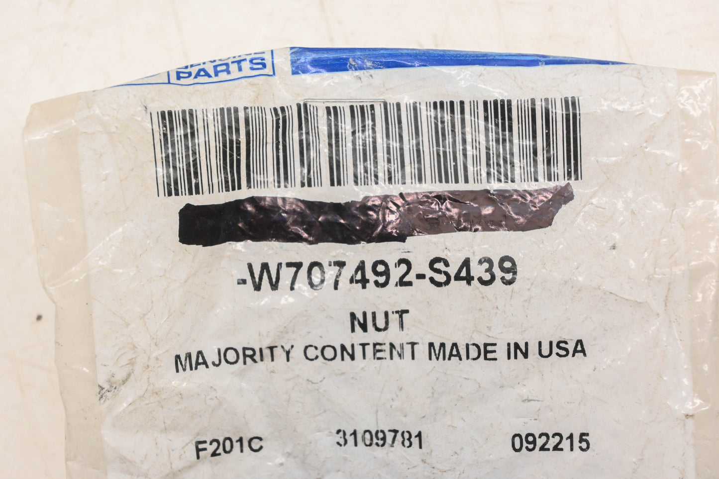 New OEM Ford W707492-S439 Stabilizer Bar Link Nuts Qty 2 NOS