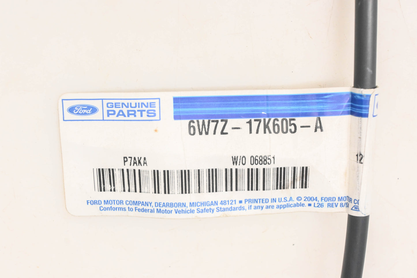 New OEM Ford 6W7Z-17K605-A Washer Fluid Hose Tube NOS