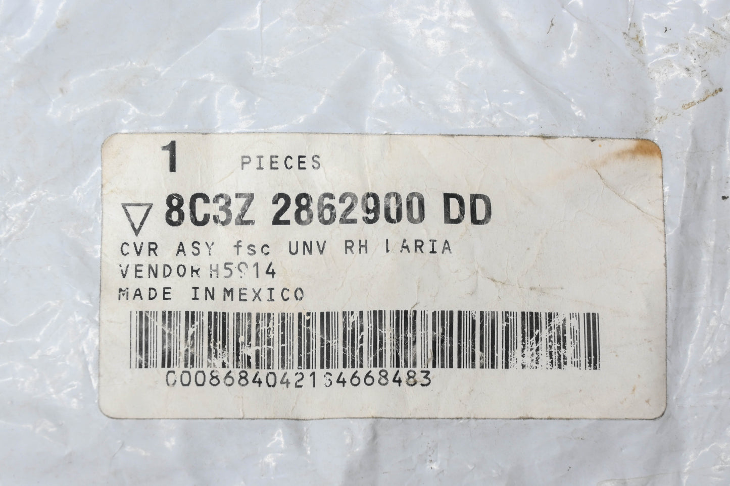 New OEM Ford 8C3Z-2862900-DD Rear Bench Seat Cushion Cover NOS