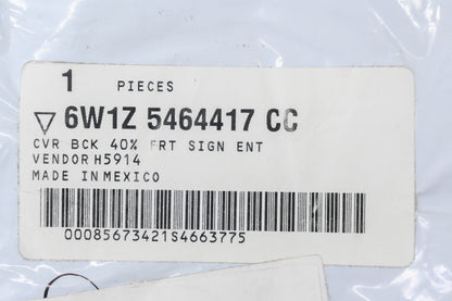 New OEM Ford 6W1Z-5464417-CC Left Seat Back Cover NOS