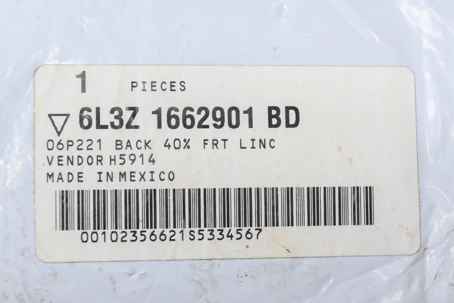 New OEM Ford 6L3Z-1662901-BD Front Left Seat Cushion Cover NOS