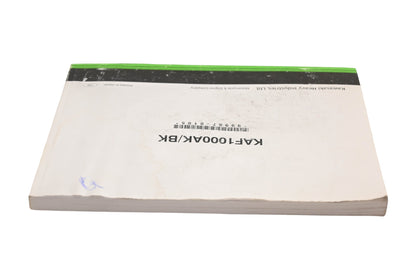 OEM Kawasaki 99987-0105 KAF1000AK/BK Mule Pro-DXT Owner's Manual