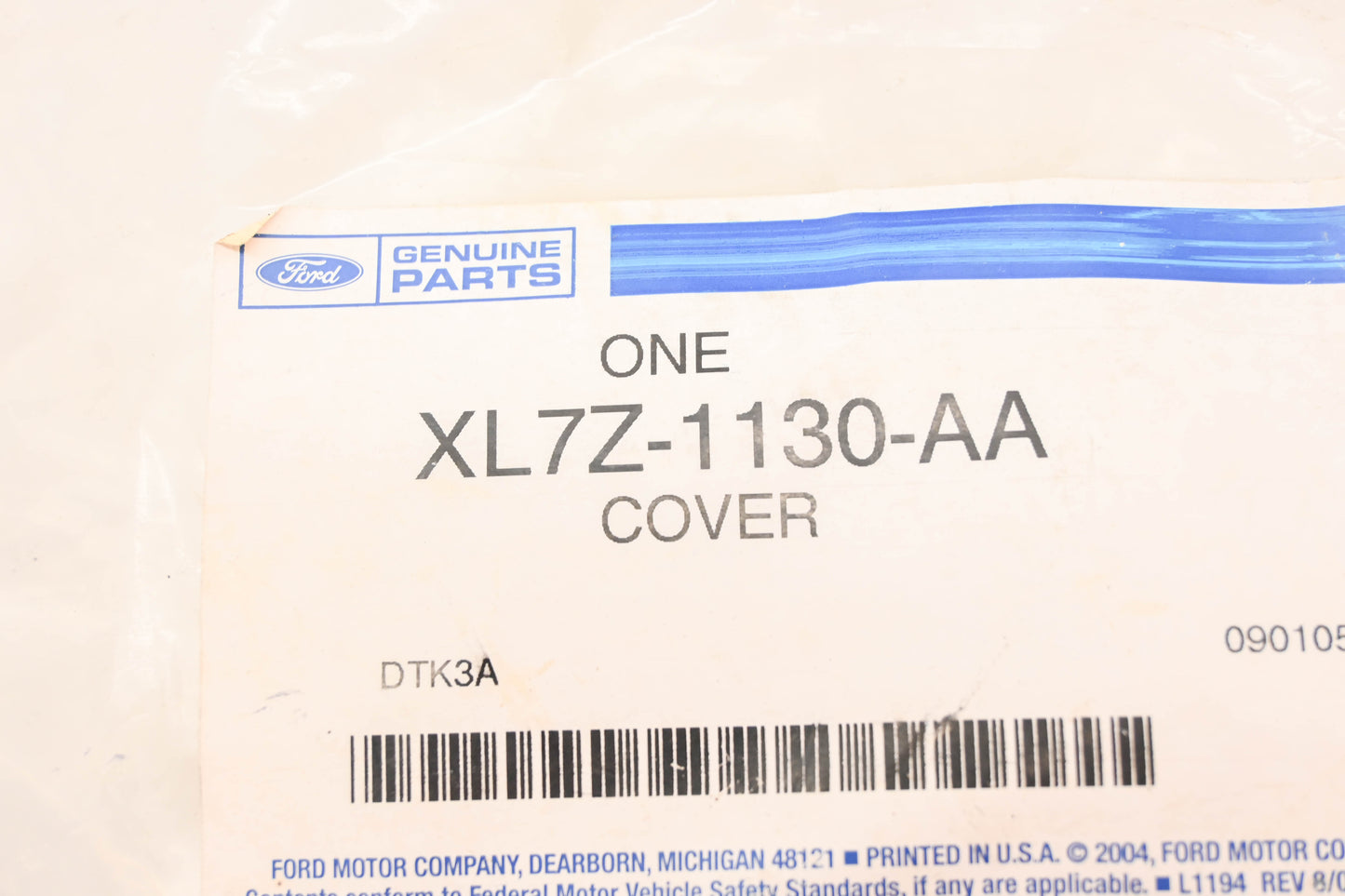 New OEM Ford XL7Z-1130-AA Chrome Wheel Center Cap NOS