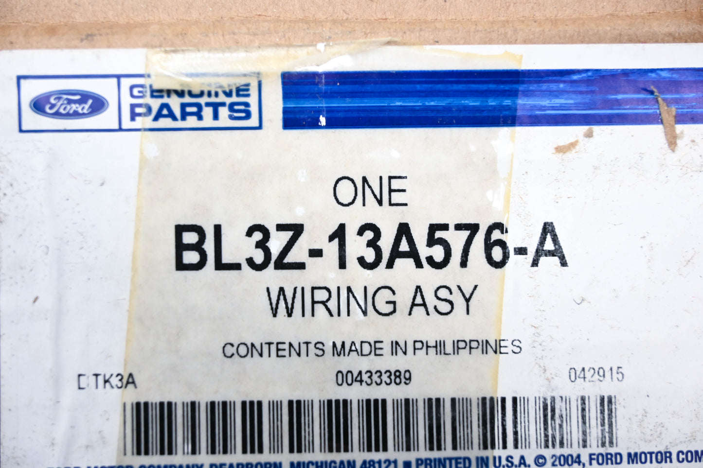 New OEM Ford BL3Z-13A576-A Wiring Assembly NOS