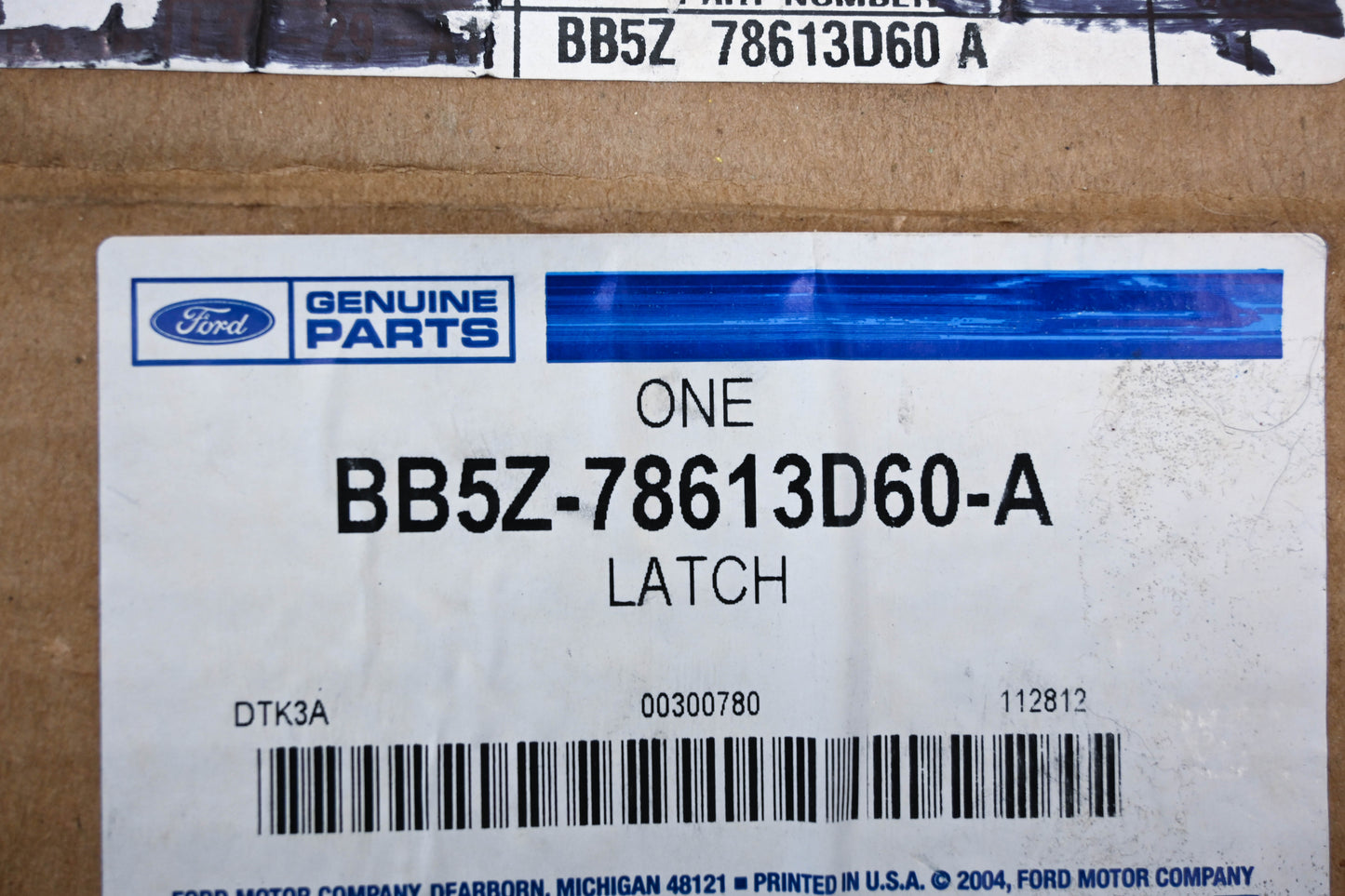 New OEM Ford BB5Z-78613D60-A Rear Right Seat Latch Assembly NOS