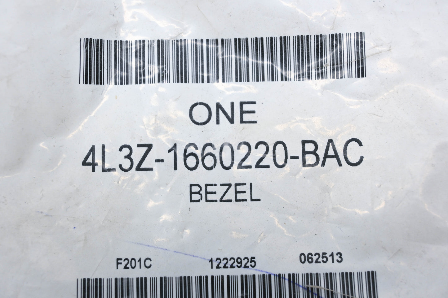 New OEM Ford 4L3Z-1660220-BAC Bezel NOS