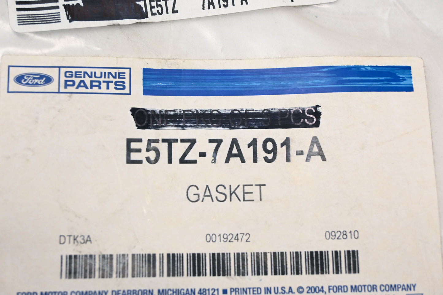 New OEM Ford E5TZ-7A191-A Oil Pan Gasket NOS