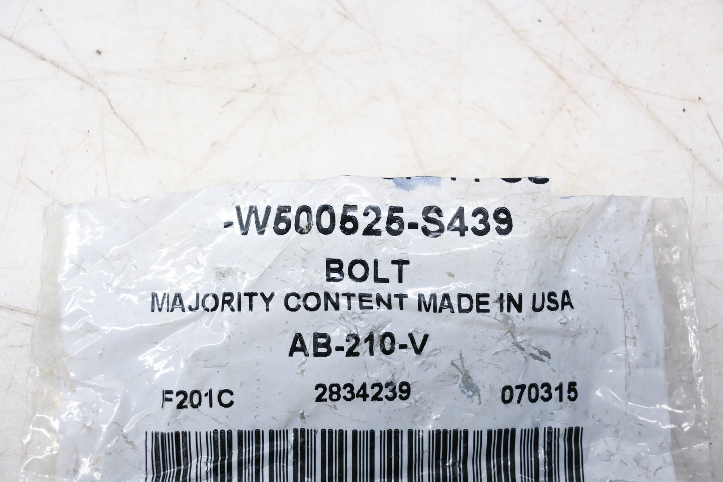 New OEM Ford W500525-S439 Upper Control Arm Bolt NOS