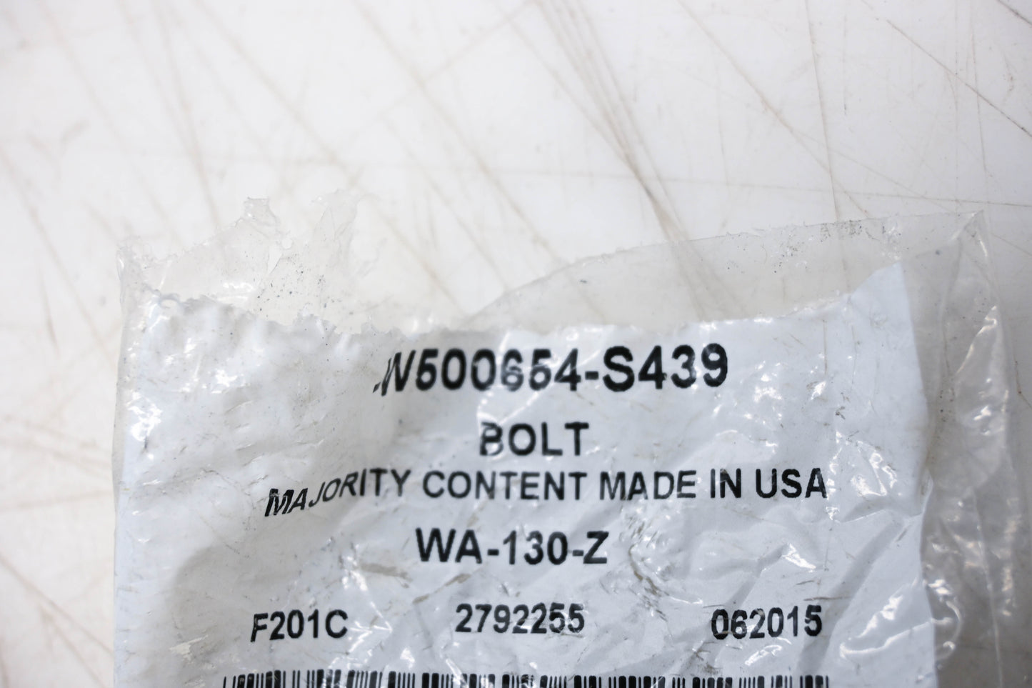 New OEM Ford W500654-S439 Hex Bolt NOS