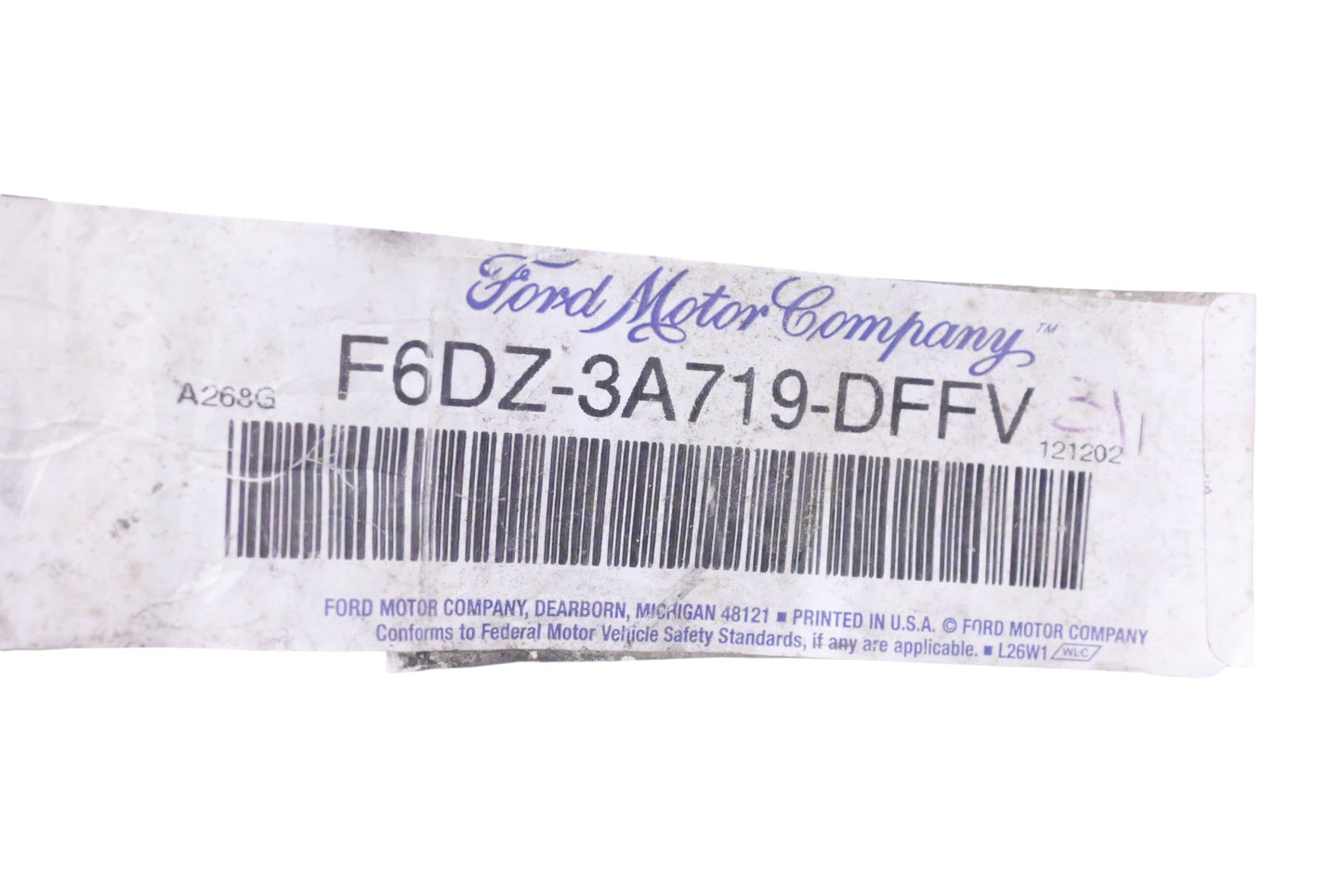 New OEM Ford F6DZ-3A719-DFFV Power Steering Pressure Line Hose NOS