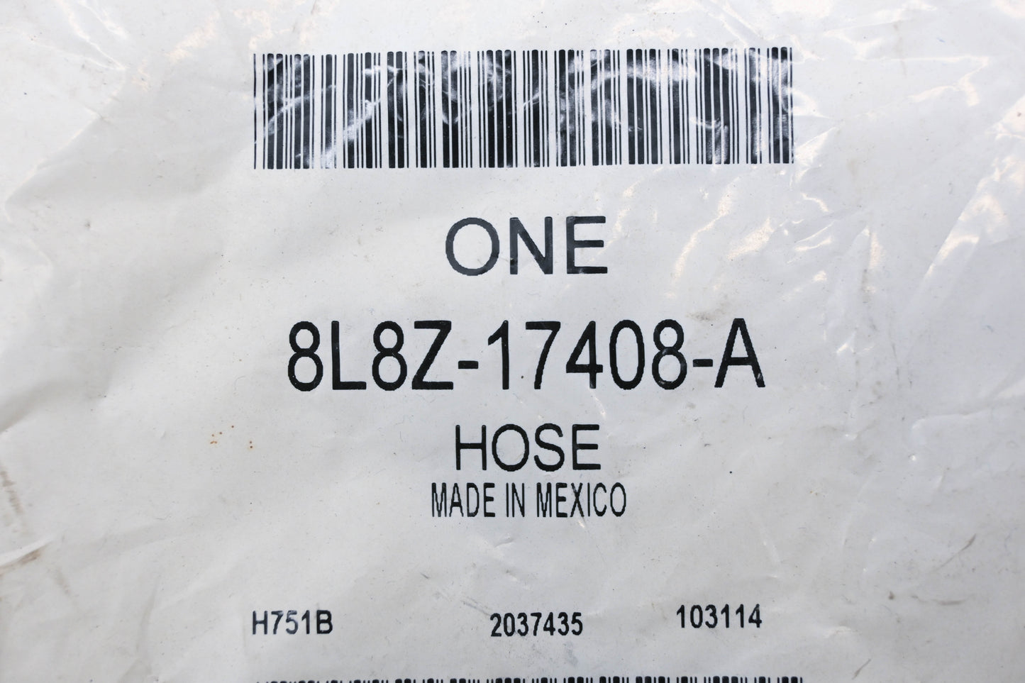 New OEM Ford 8L8Z-17408-A Windshield Wiper Hose NOS