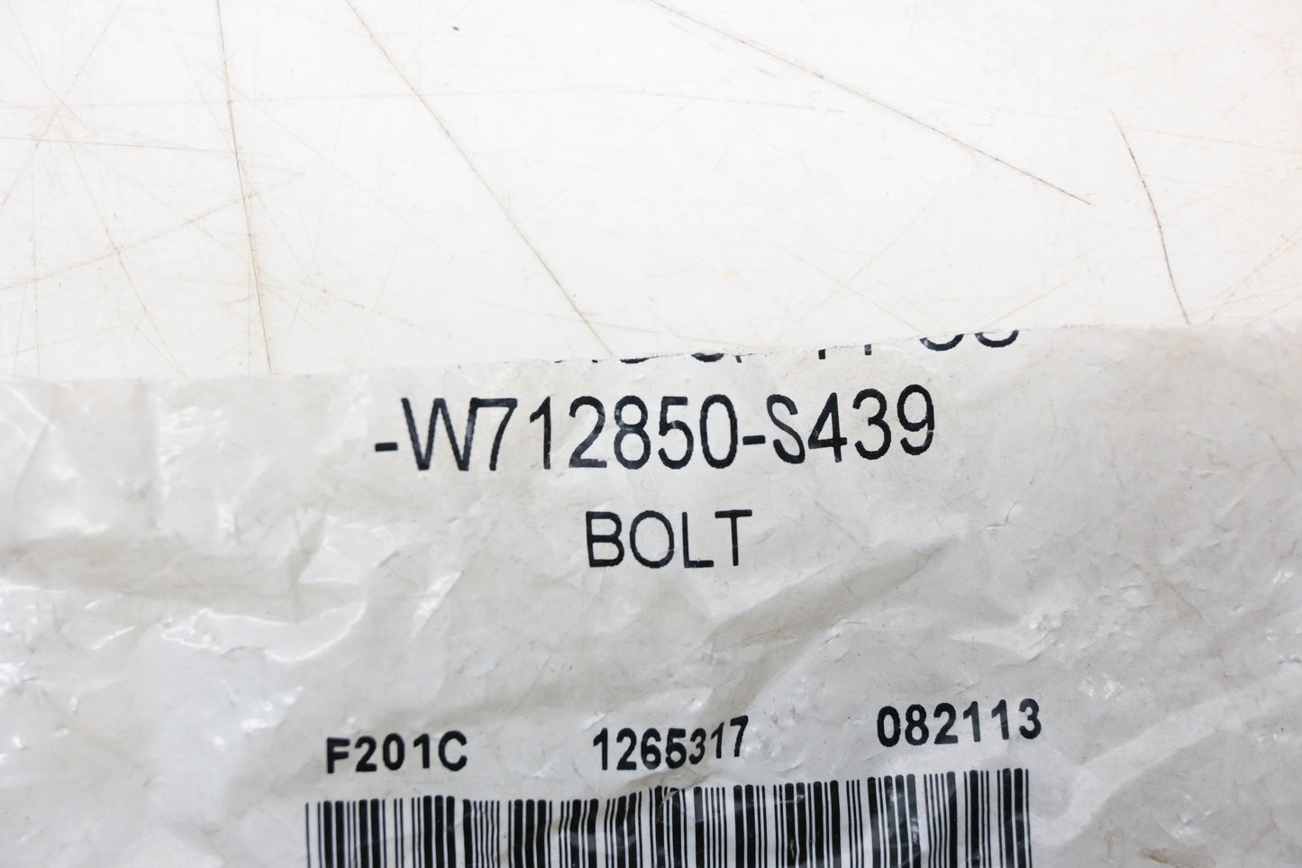New OEM Ford W712850-S439 Lower Control Arm Mount Bolt NOS