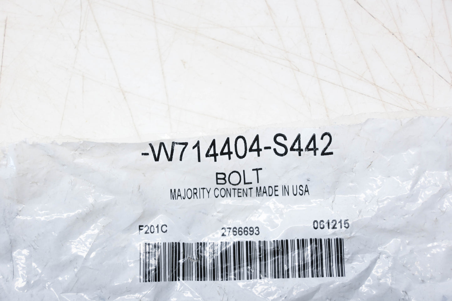 New OEM Ford W714404-S442 Front Suspension Crossmember Bolt NOS