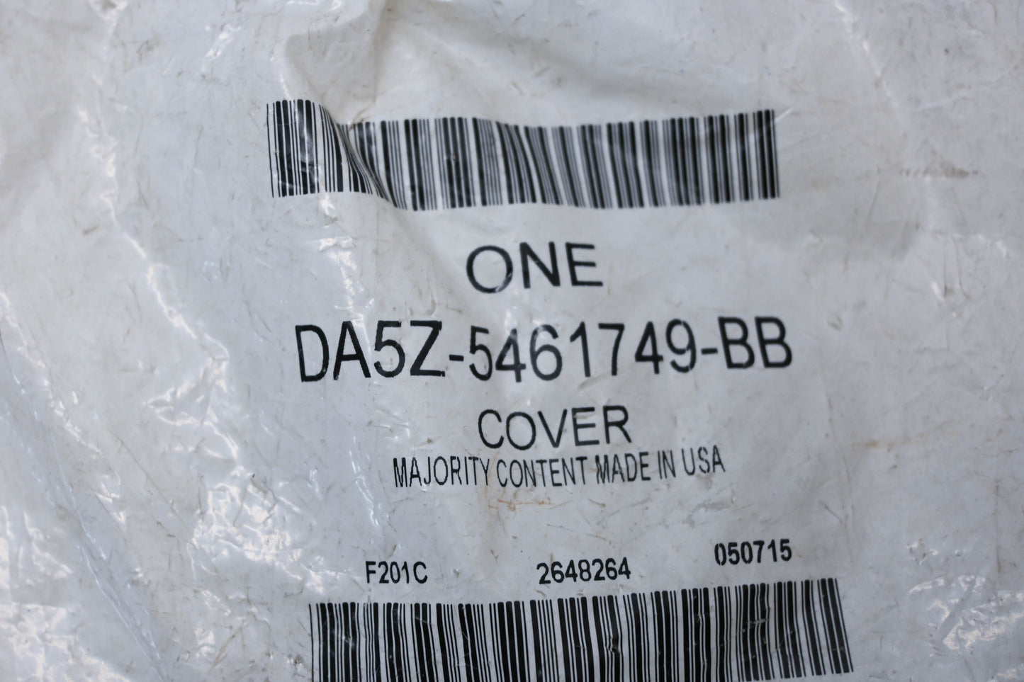 New OEM Ford DA5Z-5461749-BB Right Side Rear Seat Track Cover NOS