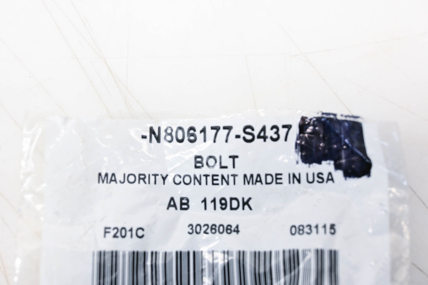 New OEM Ford N806177-S437 Water Pump Bolt NOS