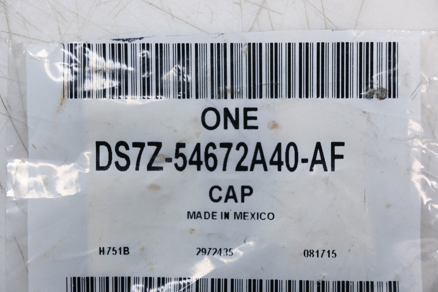 New OEM Ford DS7Z-54672A40-AF Sun Visor Cap NOS