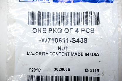 New OEM Ford W710611-S439 Trailer Clutch Nuts Qty 4 NOS