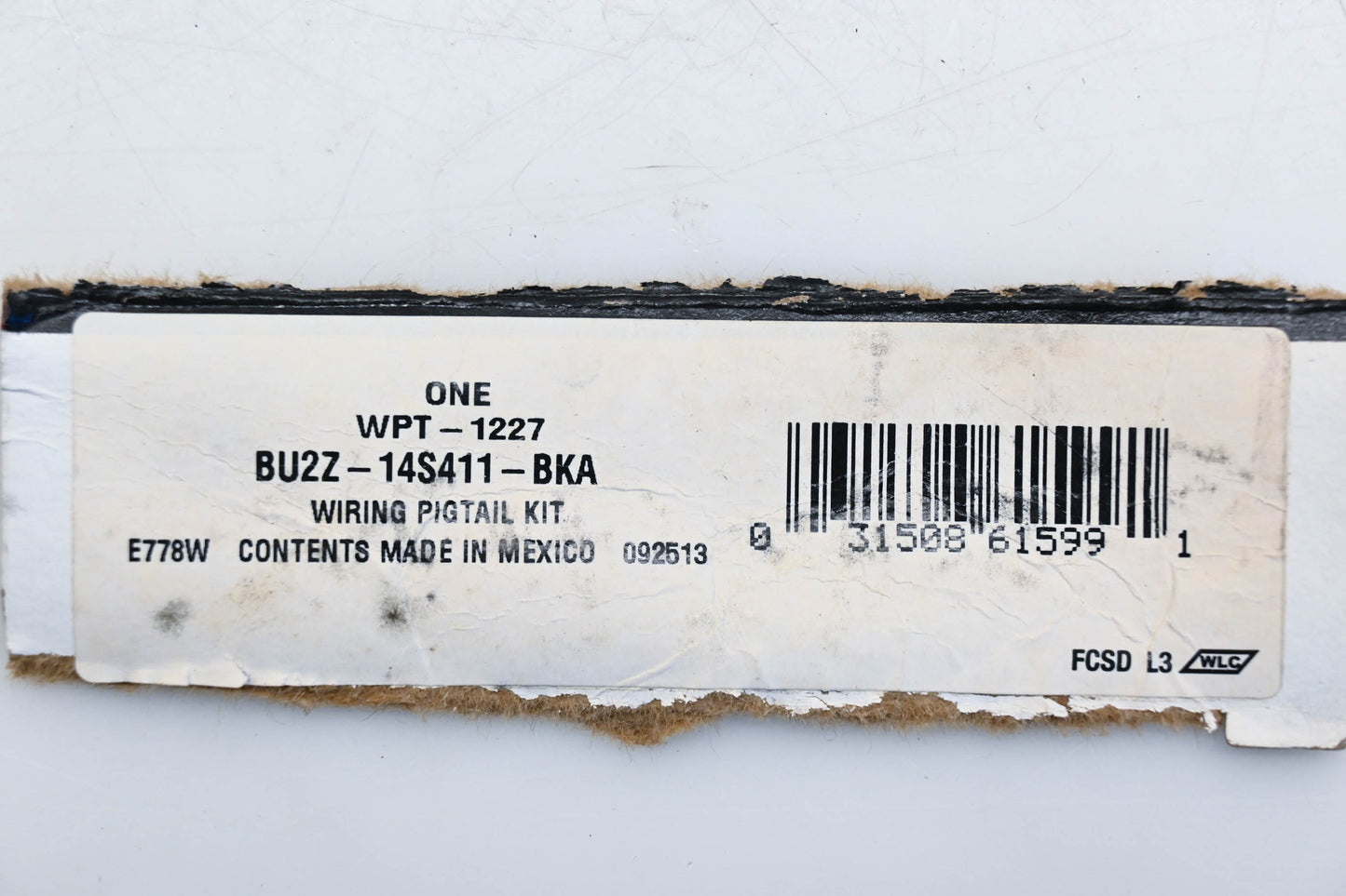 New OEM Motorcraft BU2Z-14S411-BKA, WPT-1227 Ford Wiring Pigtail Kit NOS
