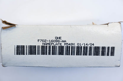 New OEM Ford F7DZ-16098-AA Ford V8 Nameplate NOS