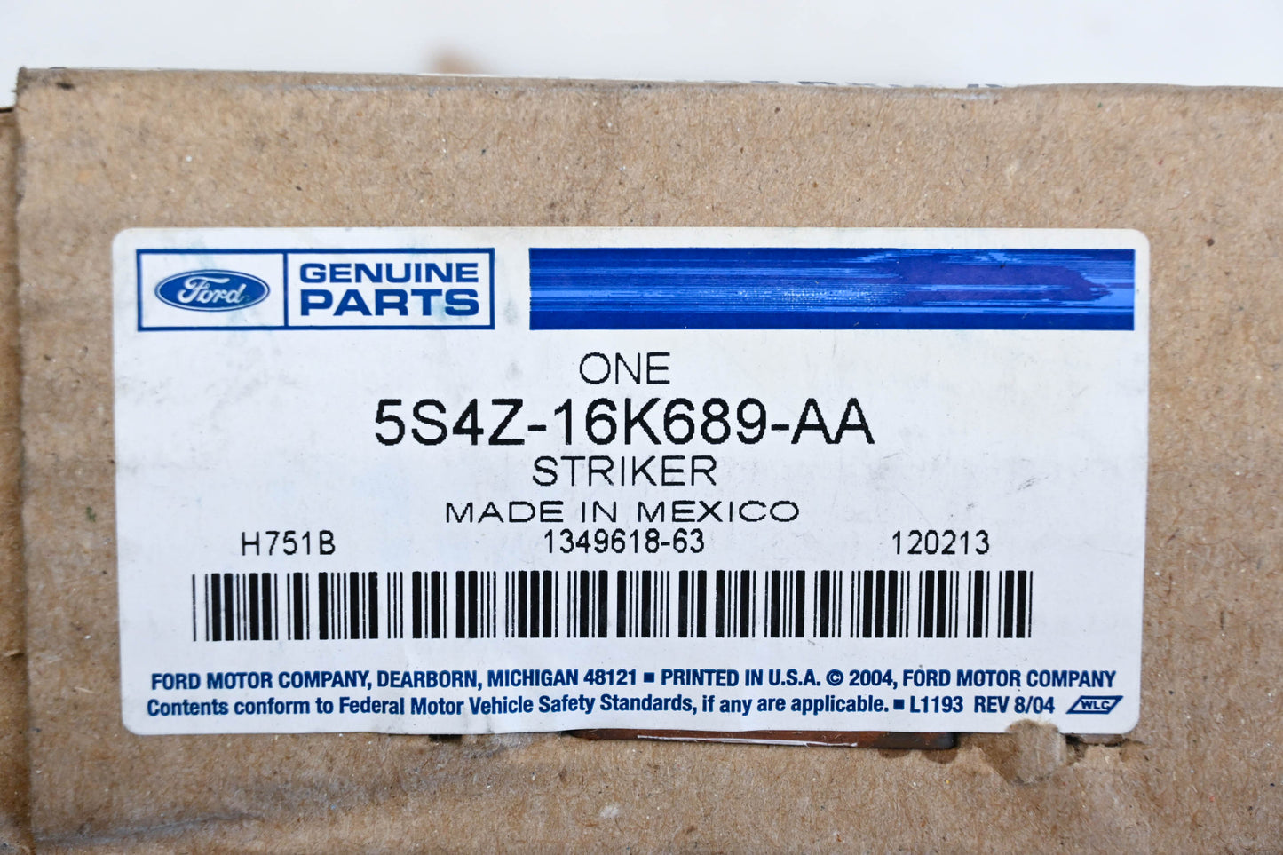 New OEM Ford 5S4Z-16K689-AA, 5S43-16K689-AA 05-07 Focus Hood Latch Striker NOS