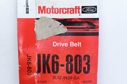 New OEM Motorcraft JK6-803, 2L3Z-8620-CA Ford Serpentine Belt NOS