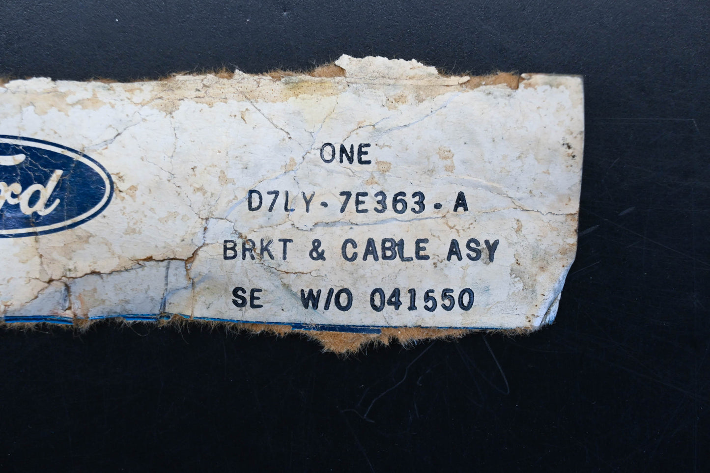 New OEM Ford D7LY-7E363-A Transmission Shift Selector Cable Assembly NOS