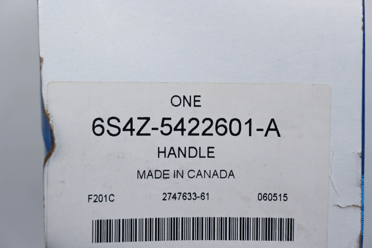 New OEM Ford 6S4Z-5422601-A, 6S43-F22601-AA Interior Left Door Handle NOS