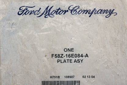 New OEM Ford F58Z-16E084-A Upper Reinforcement Plate Assembly NOS
