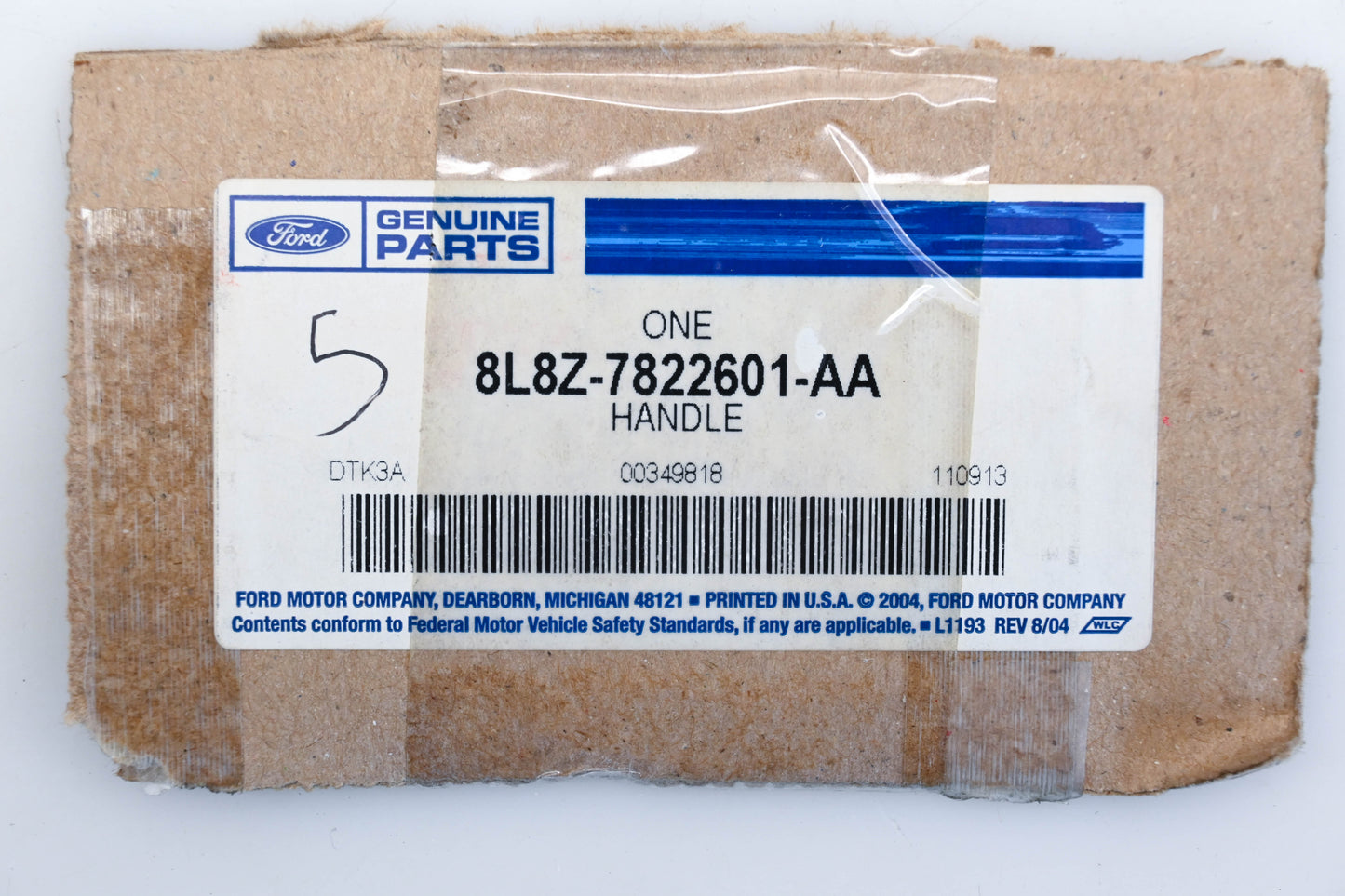 New OEM Ford 8L8Z-7822601-AA, 8L84-7822601-A, 8L84-7822601-B Left Interior Door Handle Assembly NOS