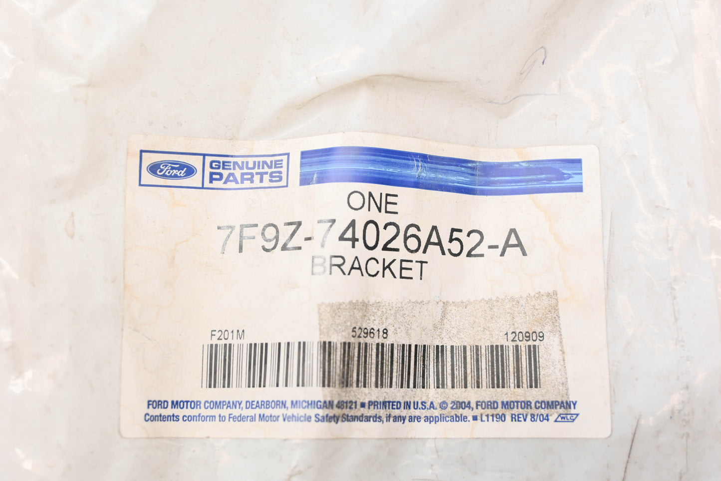 New OEM Ford 7F9Z-74026A52-A Interior Windshield Pillar Trim Bracket NOS