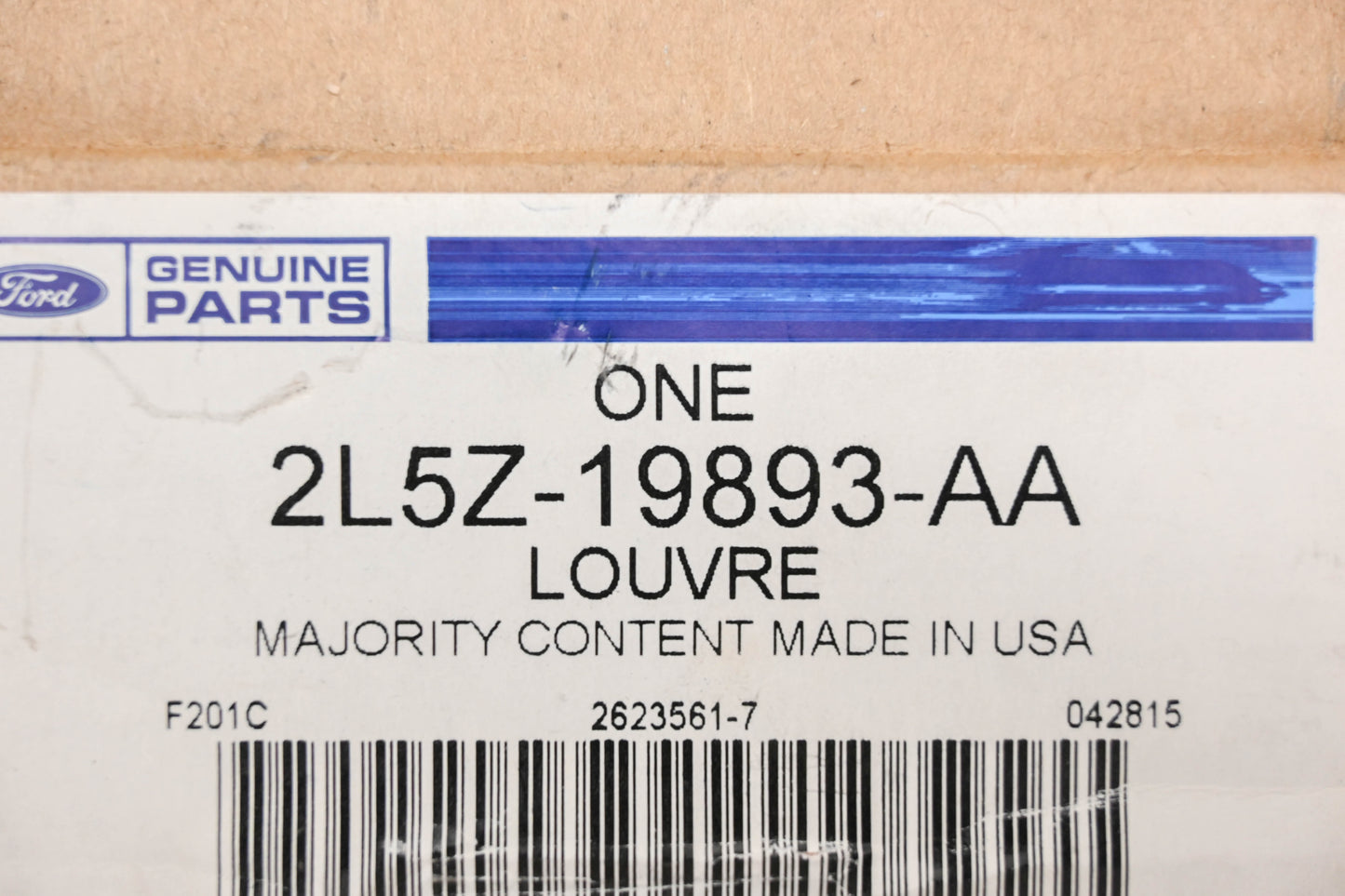 New OEM Ford 2L5Z-19893-AA Air Vent Louvre Assembly NOS