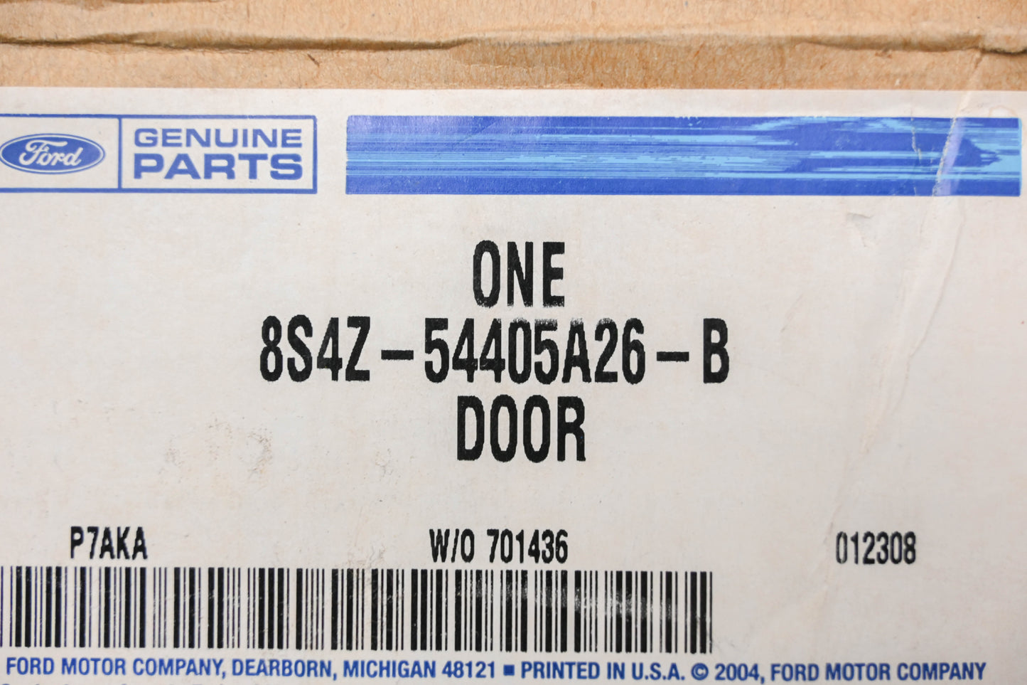 New OEM Ford 8S4Z-54405A26-B Fuel Filler Door Assembly NOS