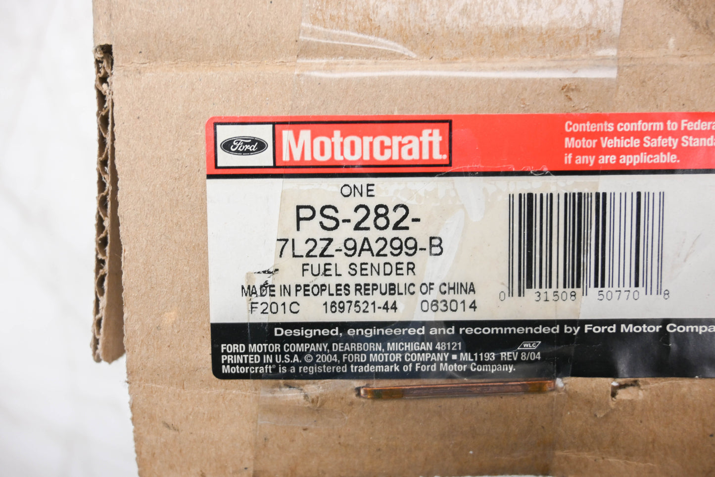 New OEM Motorcraft PS-282, 7L2Z-9A299-B Fuel Tank Sender Assembly NOS