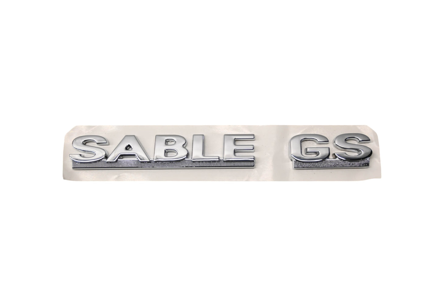 New OEM Ford YF4Z-7442528-BA Self-Adhesive Sable GS Nameplate NOS