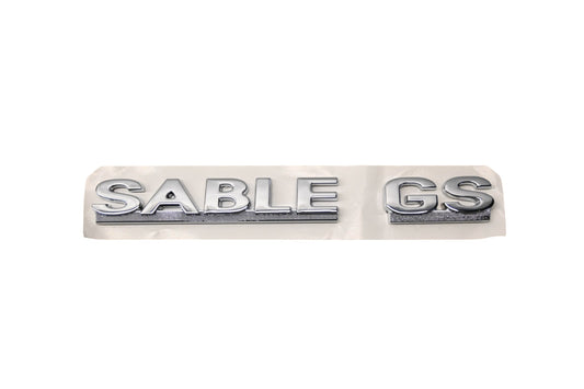 New OEM Ford YF4Z-7442528-BA Self-Adhesive Sable GS Nameplate NOS